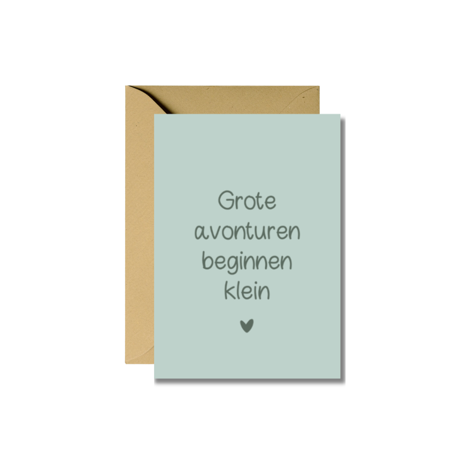 Wenskaart | Grote avonturen beginnen klein