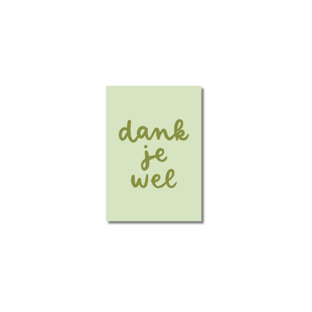 Minikaart | Dank je wel