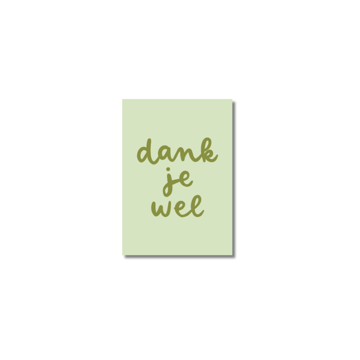Minikaart | Dank je wel