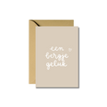 Wenskaart | Bergje geluk