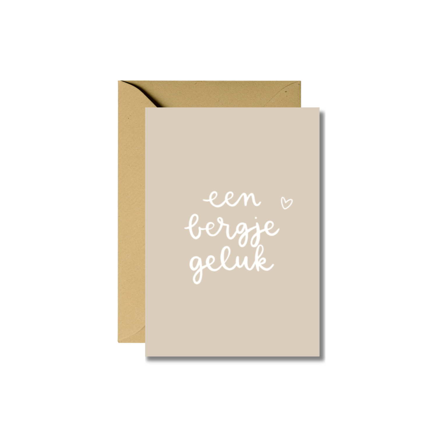 Wenskaart | Bergje geluk