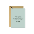 Wenskaart | Alle geluk met z'n drietjes