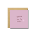 Wenskaart | Geniet van je verlof