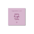 Tegoedbon | High tea