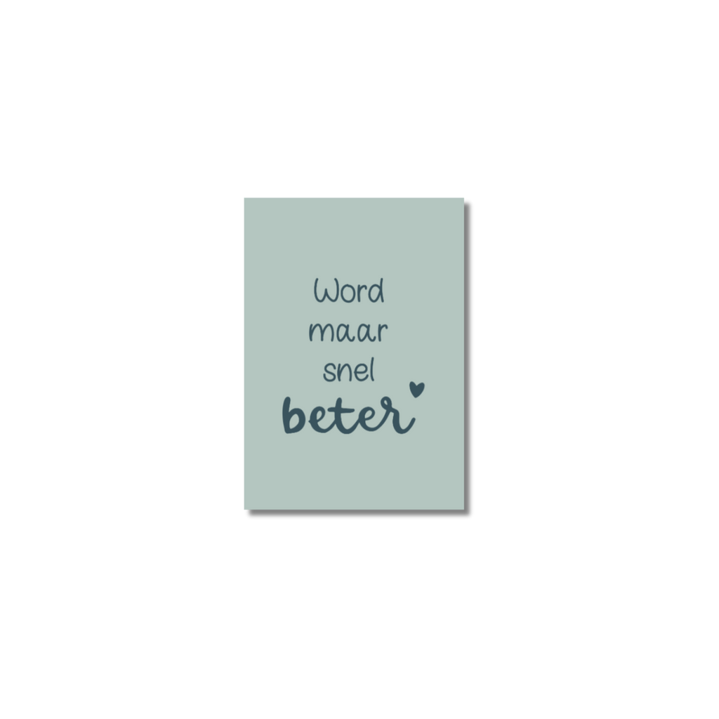Minikaart | Word maar snel beter