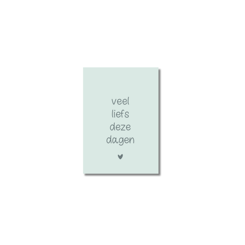 Minikaart | Veel liefs deze dagen