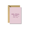 Wenskaart | Vier, straal & lach, elke dag