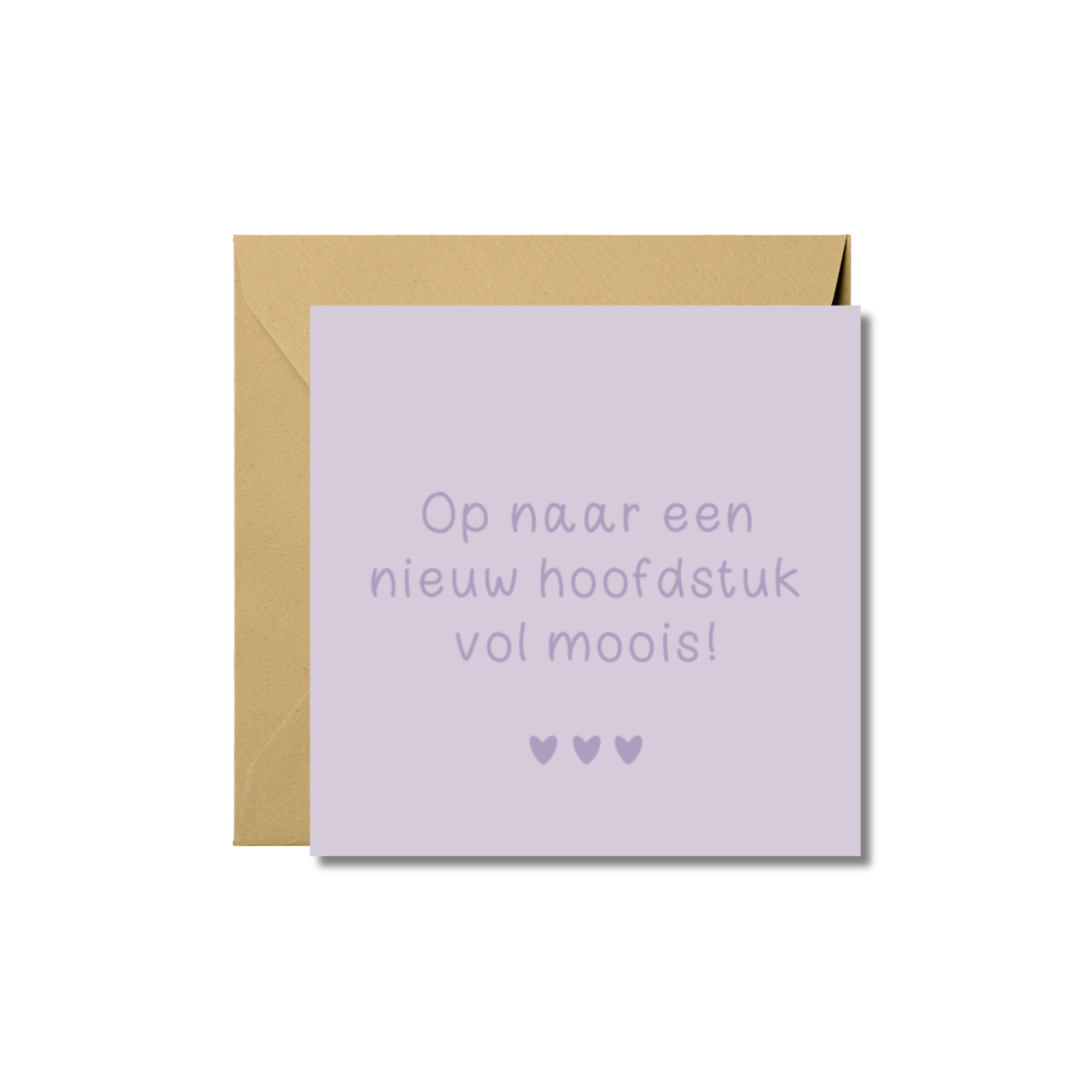 Wenskaart | Op naar een nieuw hoofdstuk vol moois