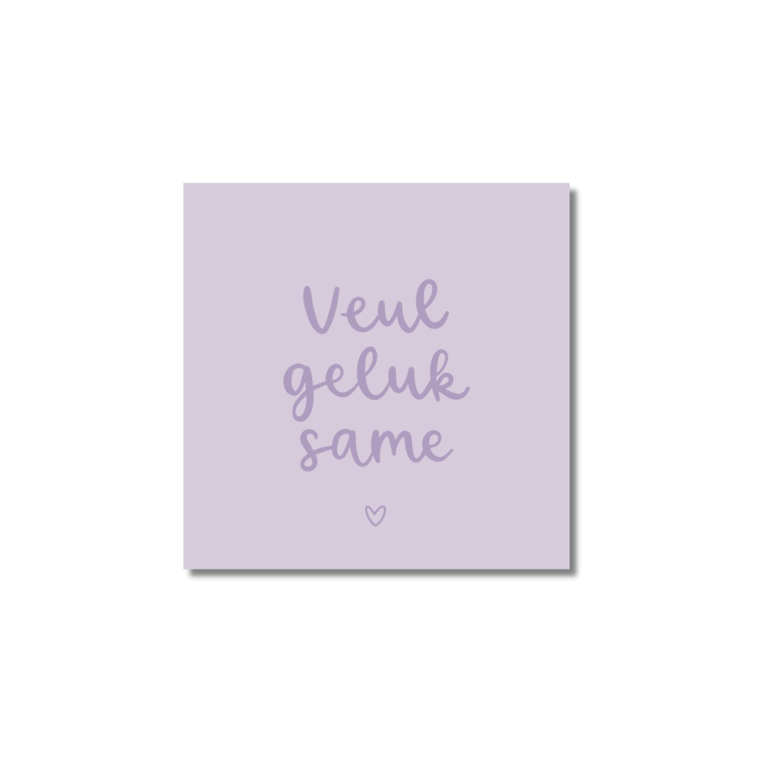 Ansichtkaart Venrays dialect | Veul geluk same
