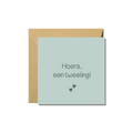 Wenskaart | Hoera, een tweeling