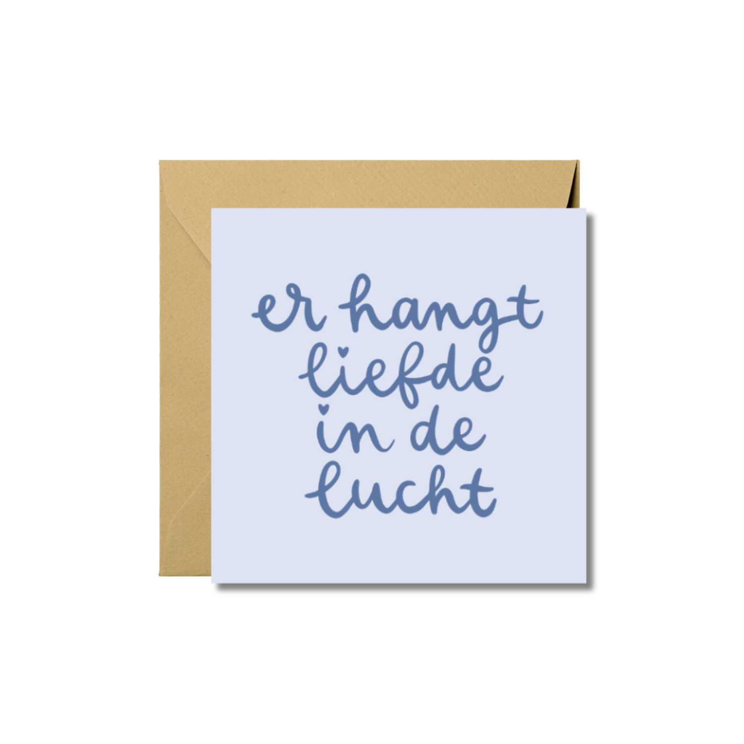 Wenskaart | Er hangt liefde in de lucht