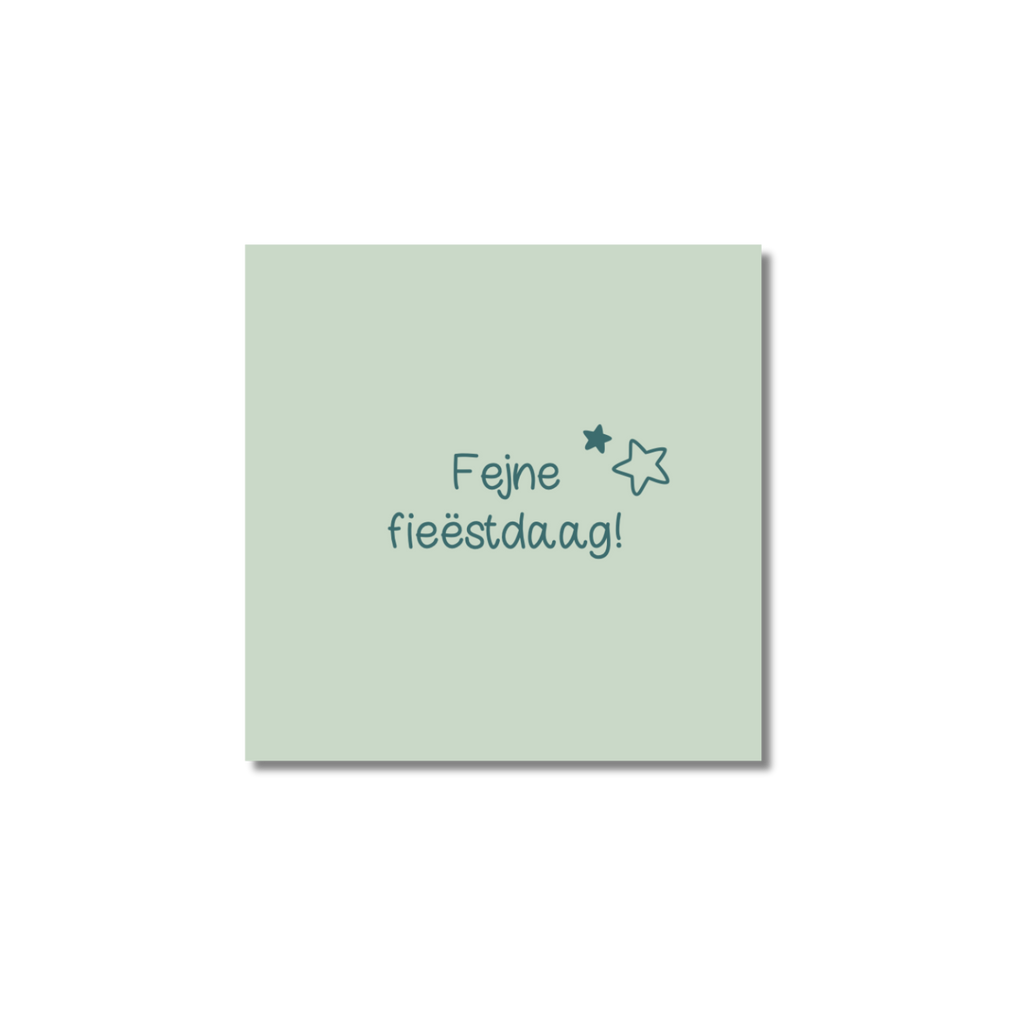 Ansichtkaart Venrays dialect | Fejne fieëstdaag!