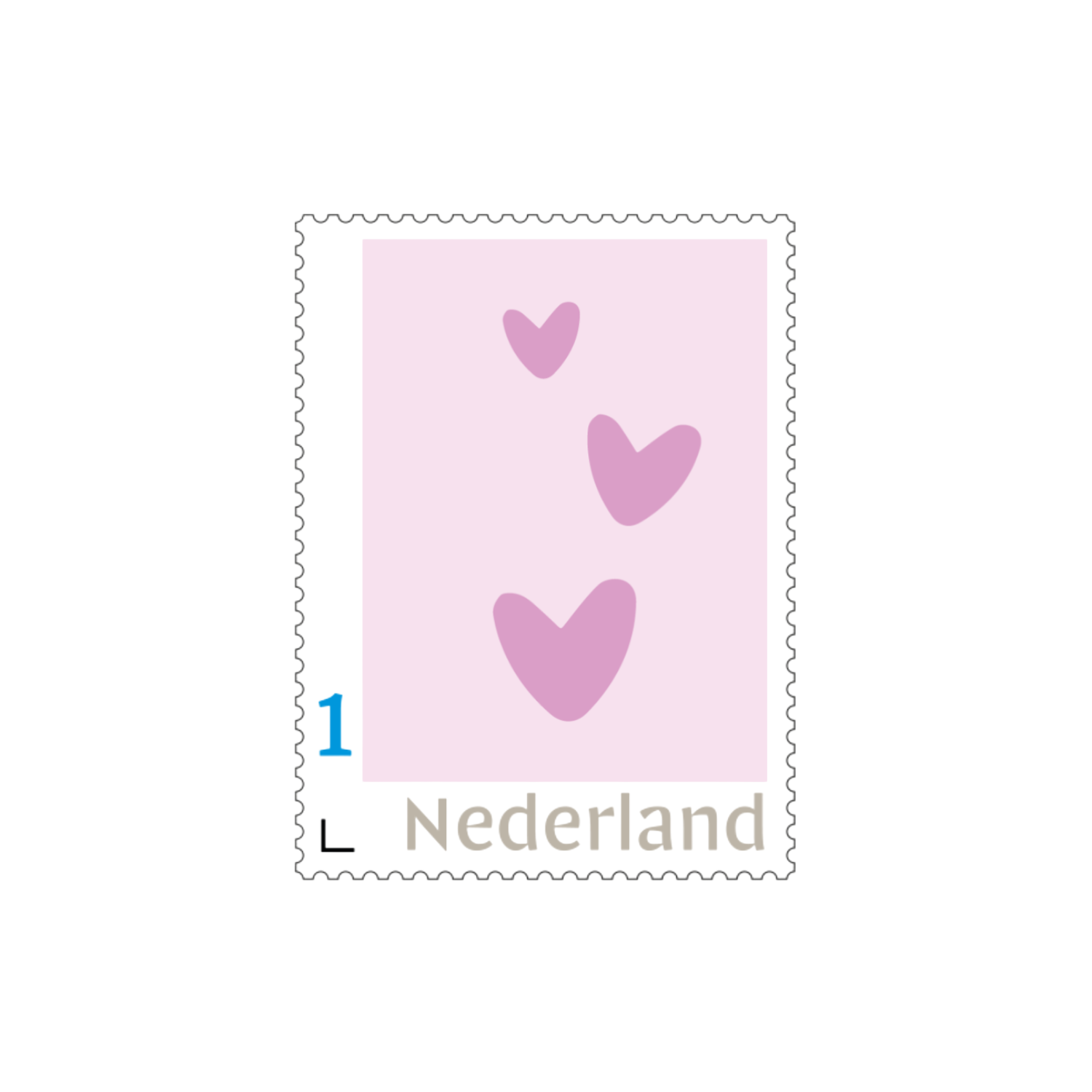 Postzegels | 3 hartjes (10 stuks)
