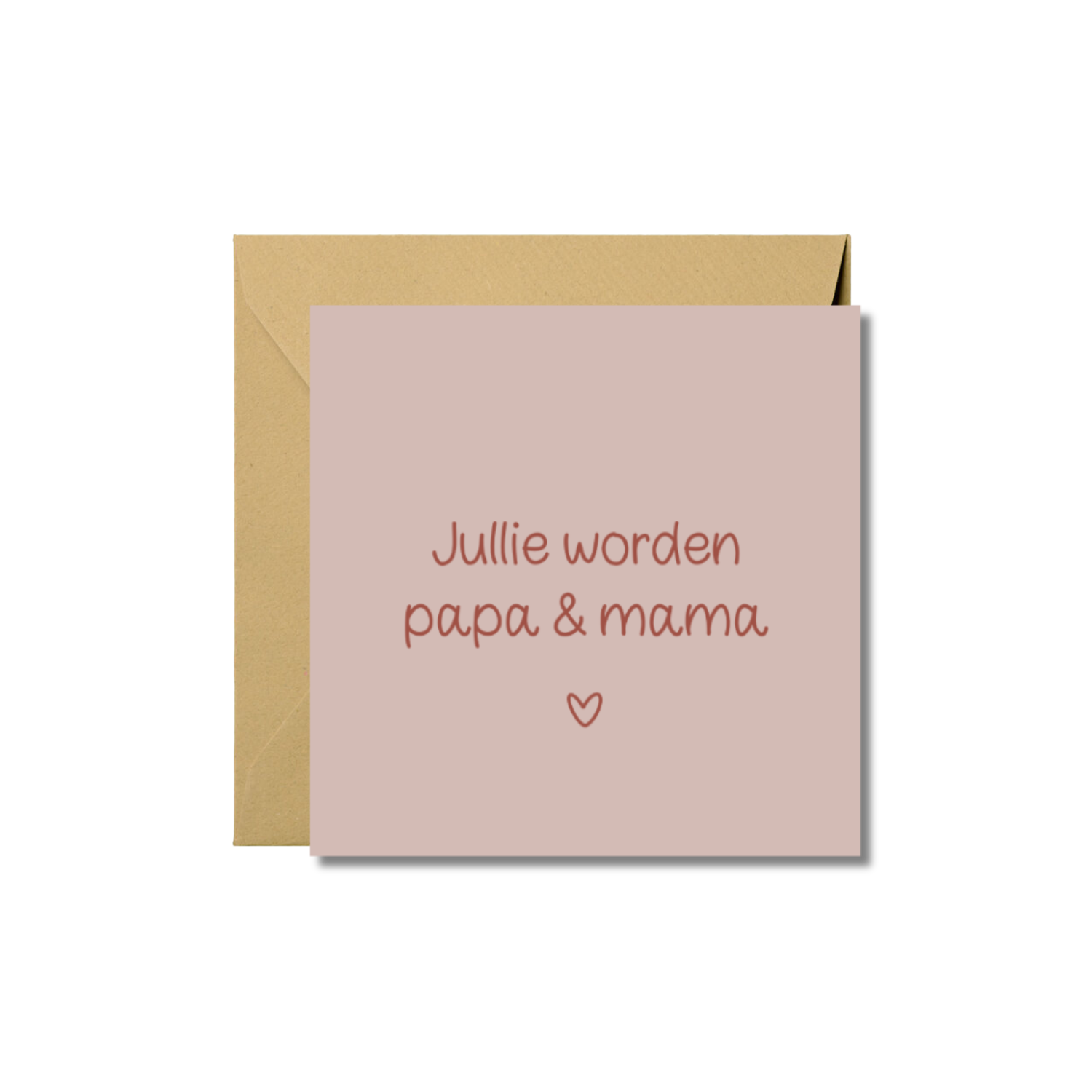 Wenskaart | Jullie worden papa & mama