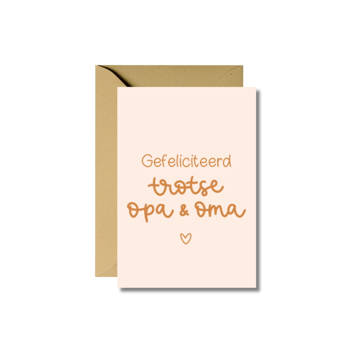 Wenskaart | Gefeliciteerd trotse opa & oma
