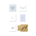 Wenskaarten set | Bij overlijden, rouw & afscheid (5 stuks)