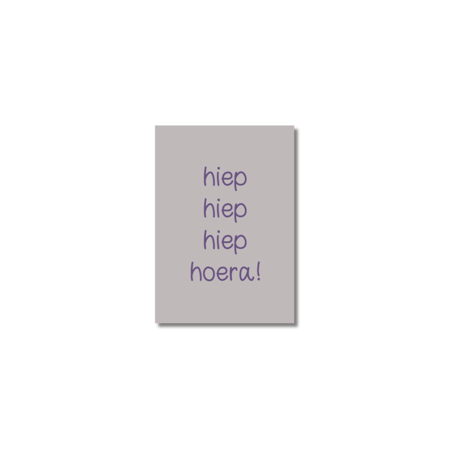 Minikaart | Hiep hiep hiep hoera