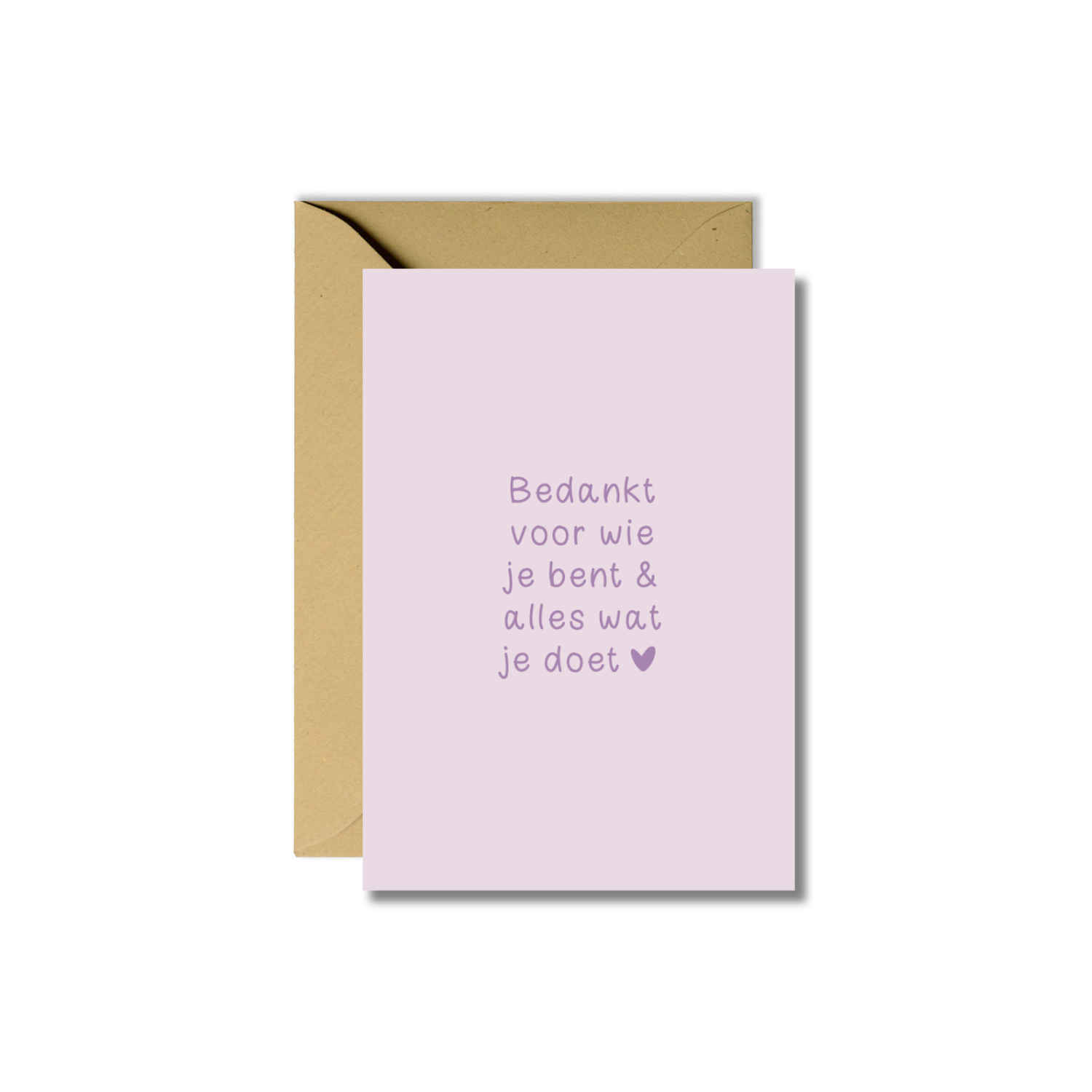 Wenskaart | Bedankt voor wie je bent en alles wat je doet