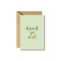 Wenskaart | Dank je wel